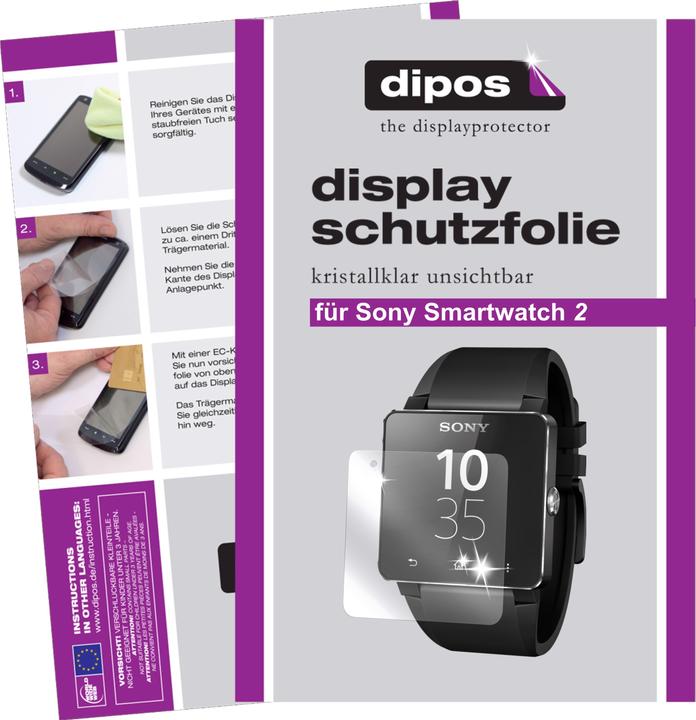 Actual product image Dipos Screen Protector Crystalclear (Sony Smartwatch 2)