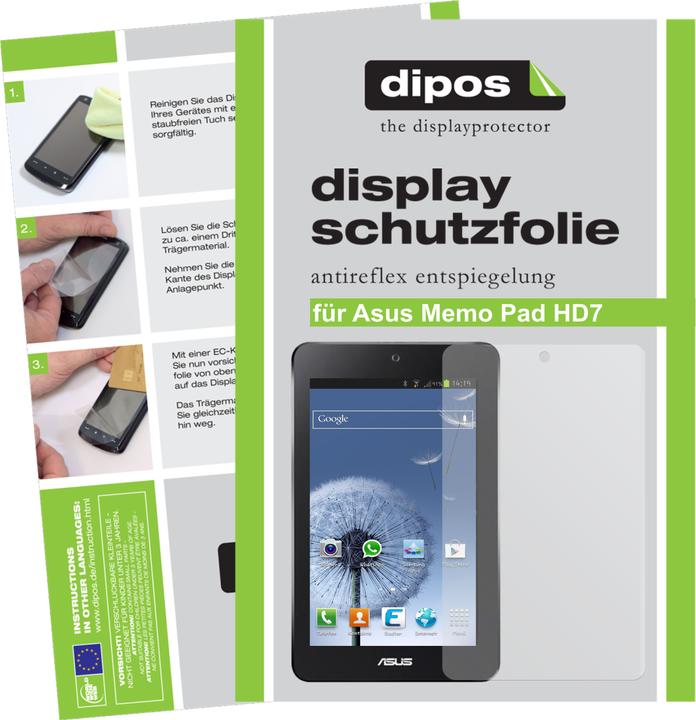 Actual product image Dipos Screen Protector Anti-Glare (2 Piece, MeMo Pad HD 7)