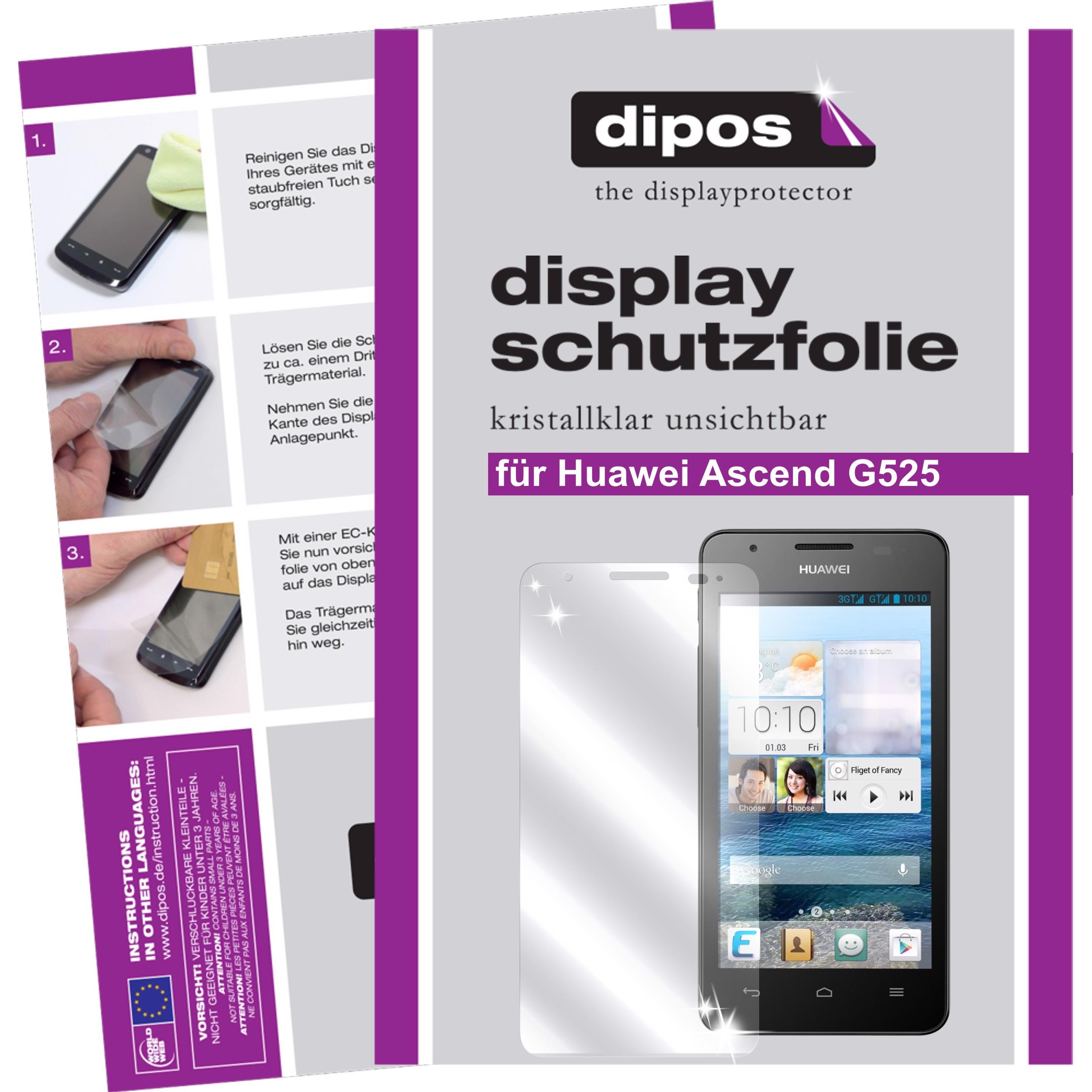 Thumbnail - Dipos Displayschutzfolie Crystalclear (2 Stück, Huawei Ascend G525), Smartphone Schutzfolie, Transparent