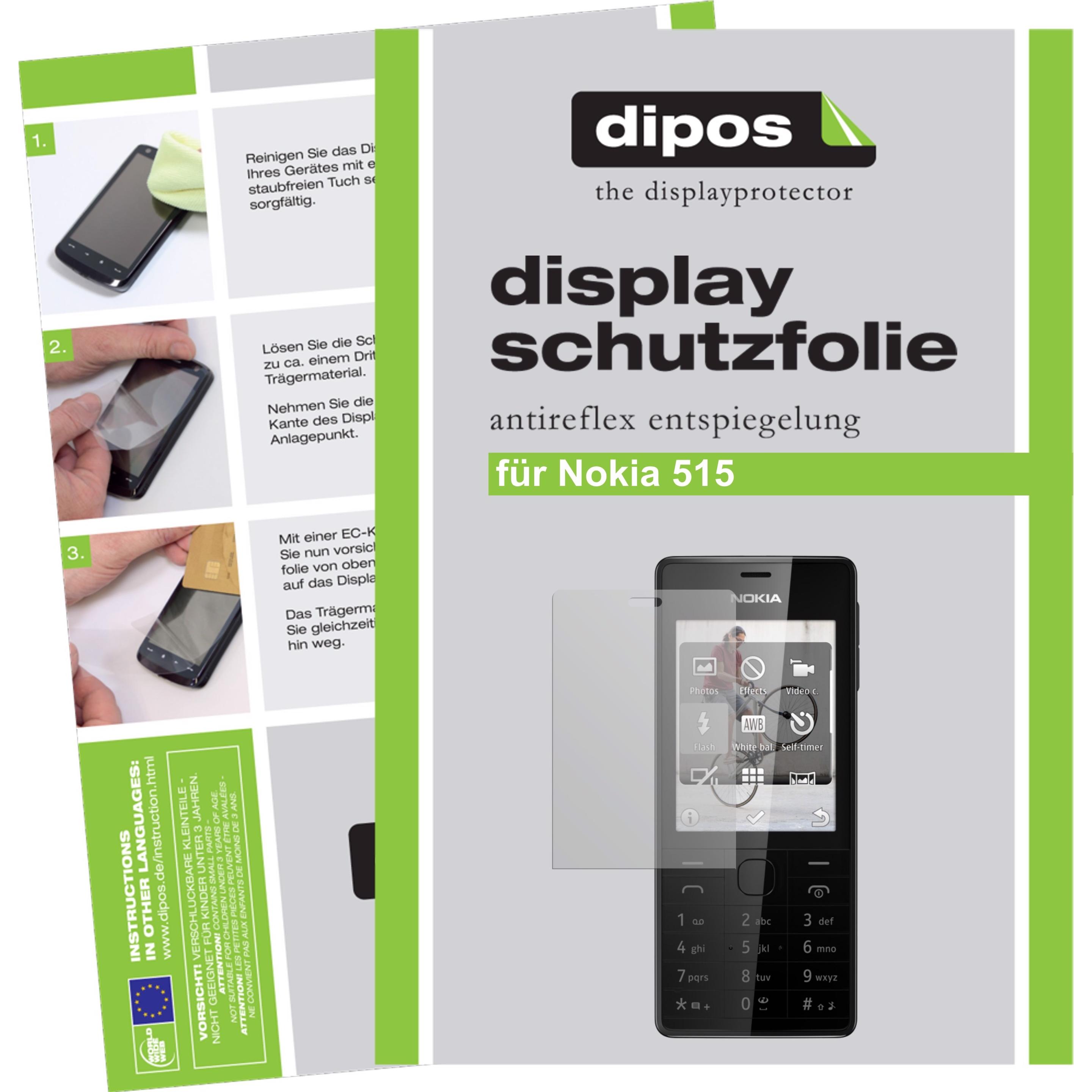 Thumbnail - Dipos Displayschutzfolie Antireflex (2 Stück, Nokia 515), Smartphone Schutzfolie, Transparent