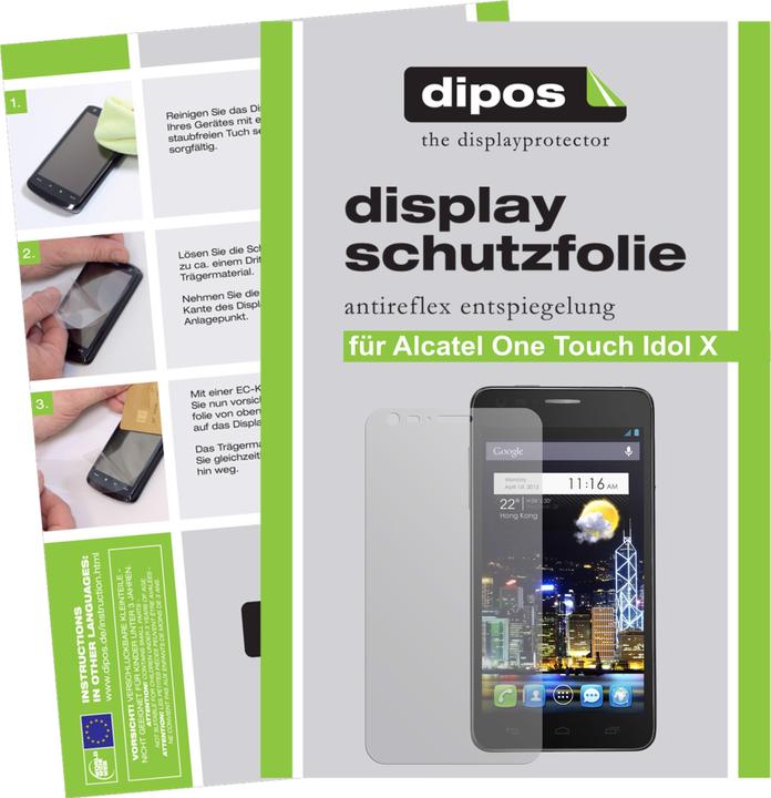 Produktbild Dipos Displayschutzfolie Antireflex (2 Stück, Alcatel One Touch Idol X)