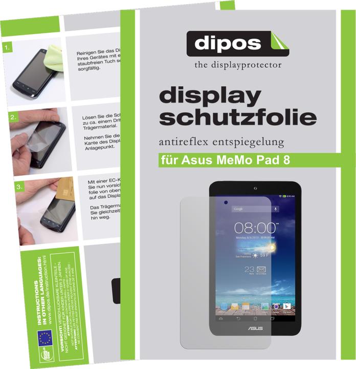 Produktbild Dipos Displayschutzfolie Antireflex (2 Stück, MeMO Pad 8)