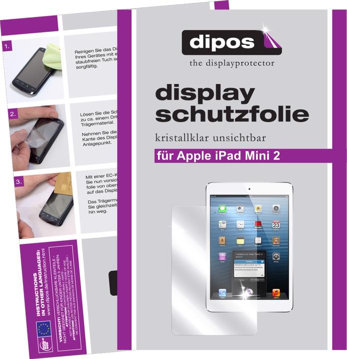 Produktbild Dipos Displayschutzfolie Crystalclear (2 Stück, iPad mini 2013 (2. Gen))