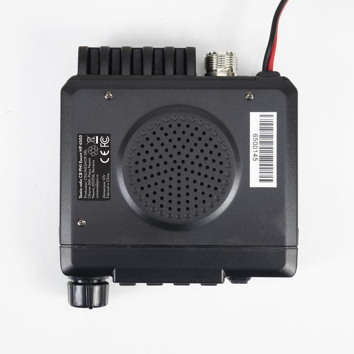 PNI CB radio Escort HP 6500, multistandard, 4 W, AM-FM, 12 V, ASQ, RF Gain, cigarette lighter socket