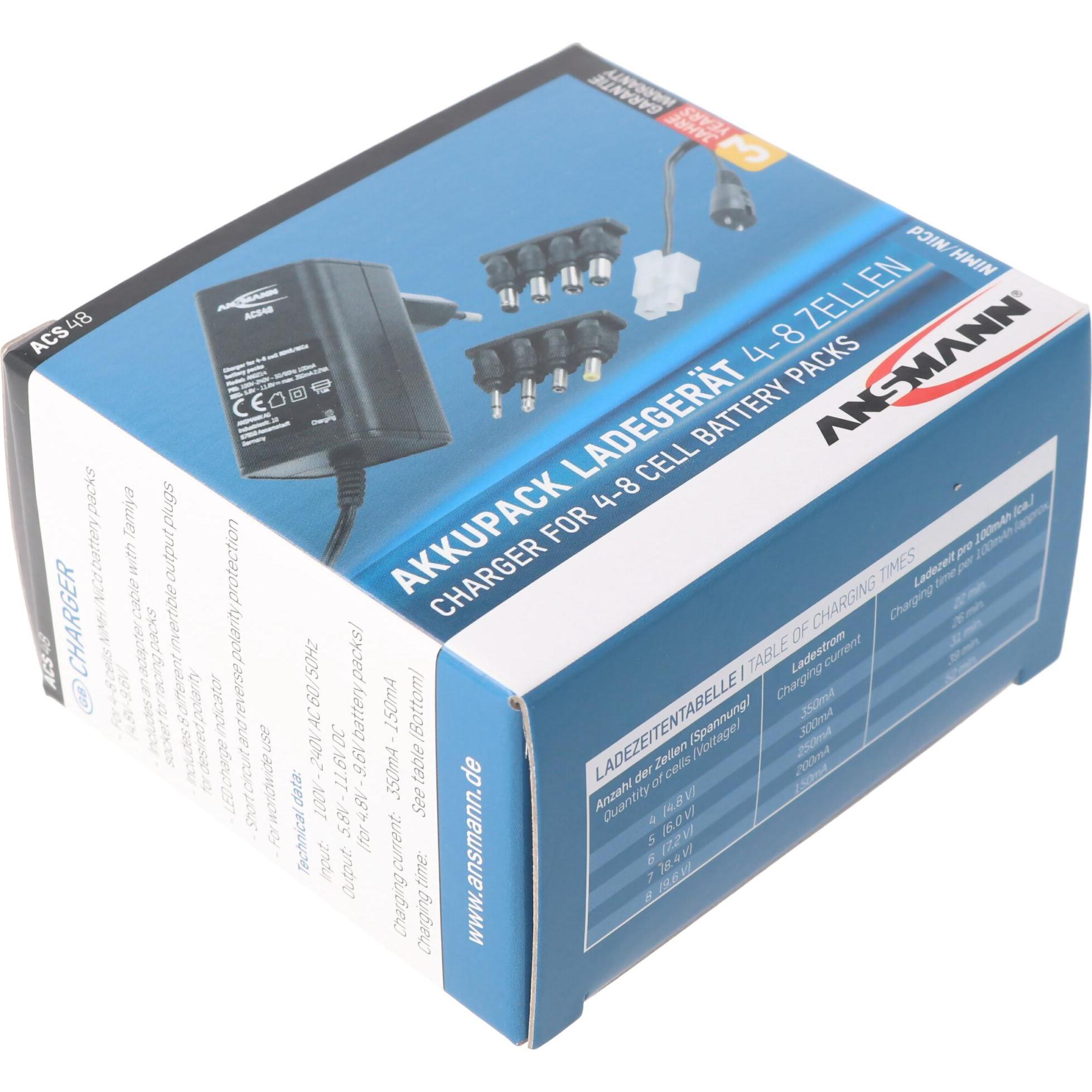 Thumbnail - Ansmann Ladegerät ACS48 1001-0024 für 4,8 - 9,6 Volt