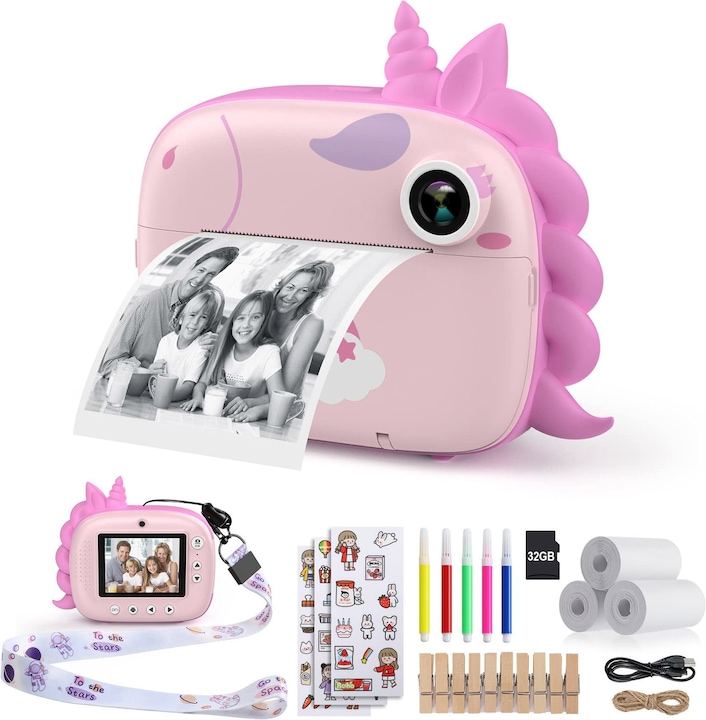 Actual product image HiMont Children's Instant Camera, Pink