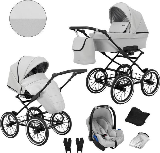 Produktbild Kunert Romantic Retro Kombikinderwagen, Farbe ROM09, inkl. Autositz Trix, Set 3in1