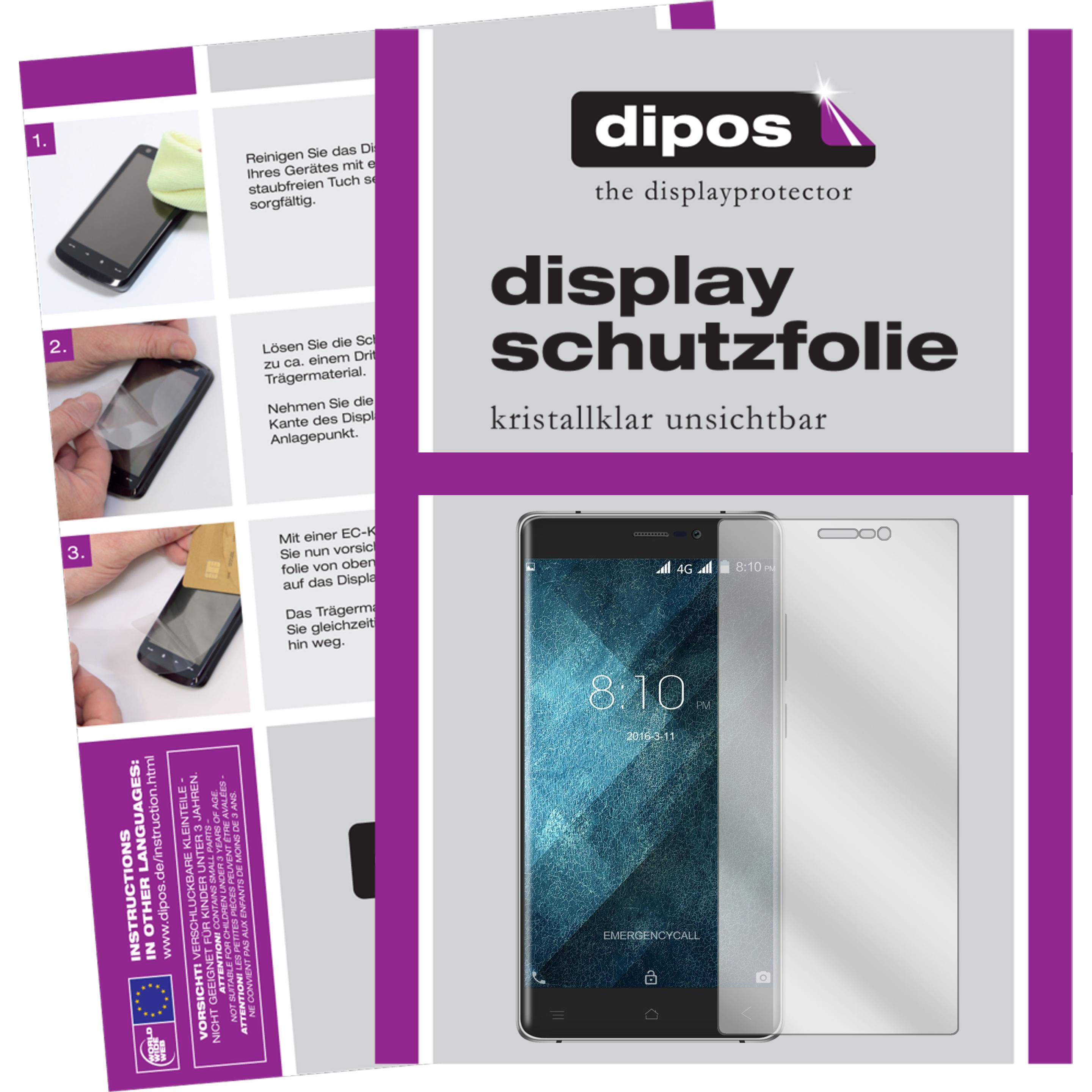 Dipos Displayschutzfolie Crystalclear (6 Stück, Blackview A8 Max), Smartphone Schutzfolie, Transparent
