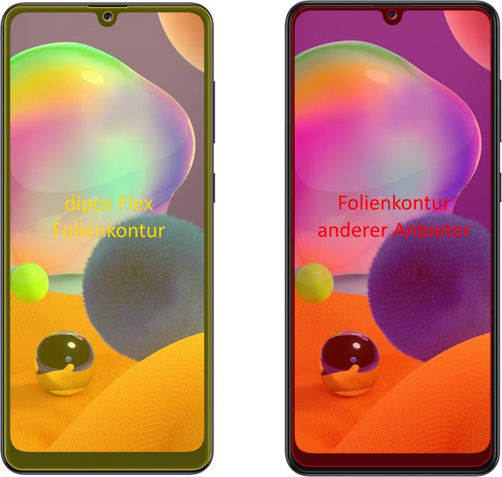Produktbild Dipos Displayschutzfolie Full-Cover 3D (2 Stück, Samsung Galaxy A31)