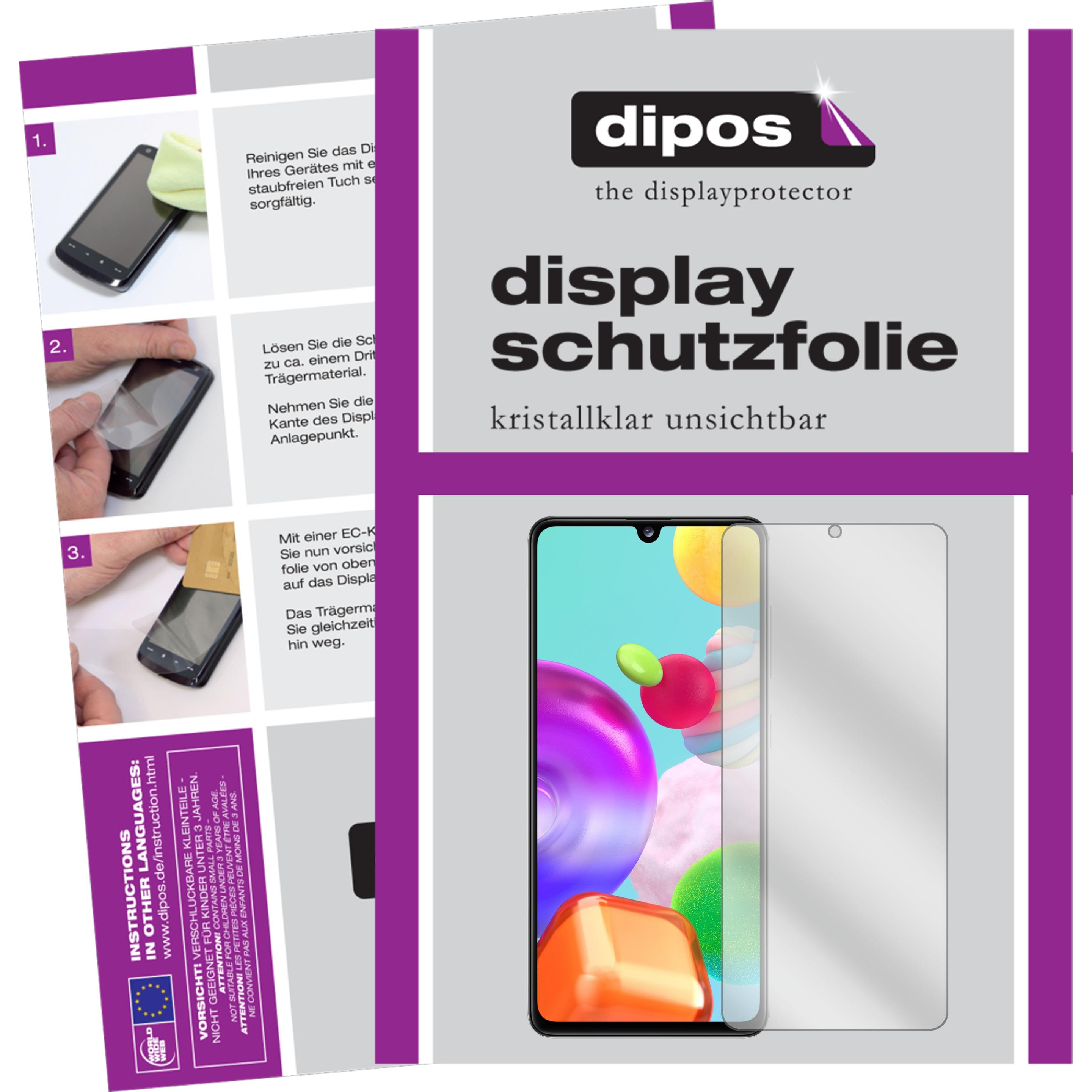 Dipos Displayschutzfolie Crystalclear (6 Stück, Samsung Galaxy A41), Smartphone Schutzfolie, Transparent