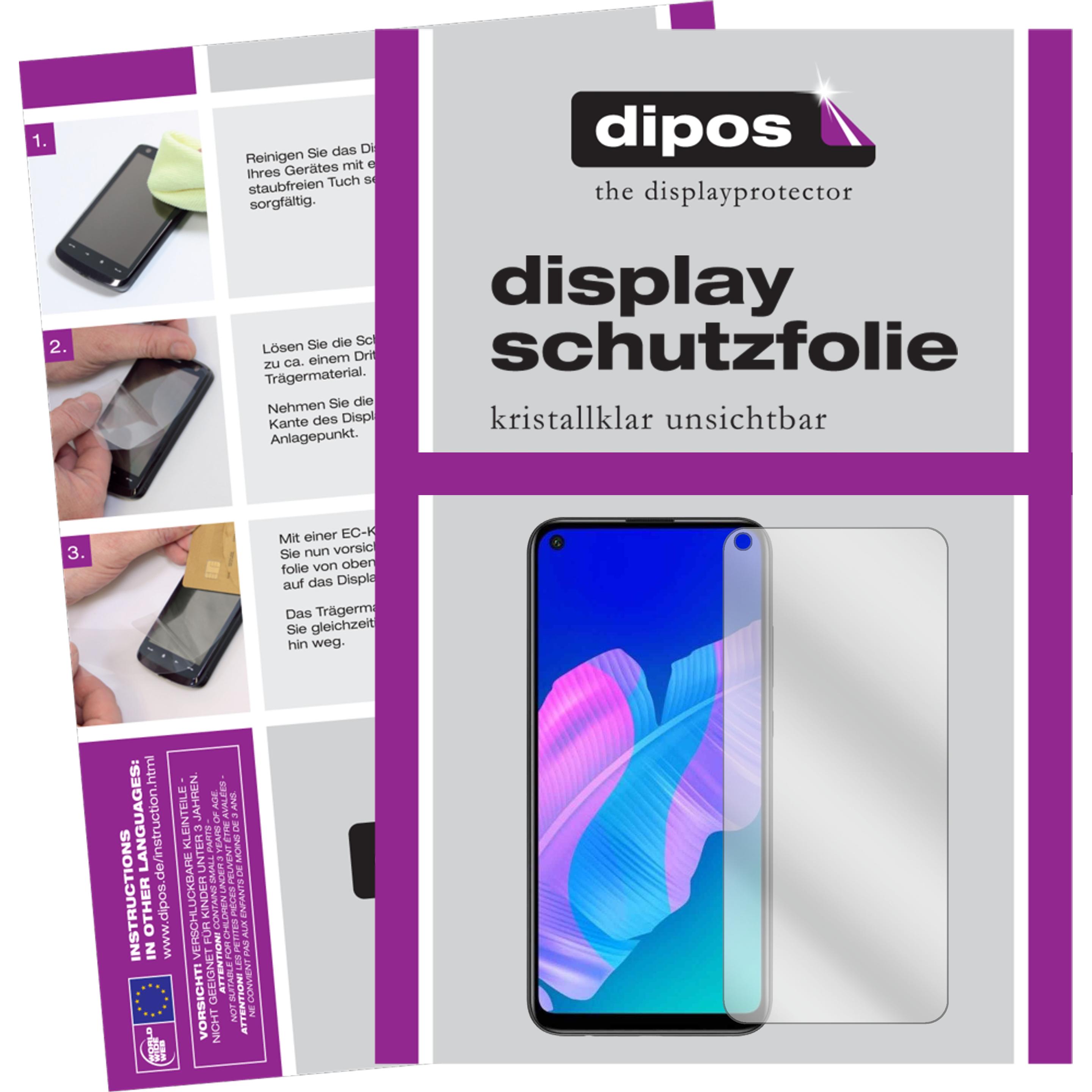 Dipos Displayschutzfolie Crystalclear (2 Stück, Huawei Y7p), Smartphone Schutzfolie, Transparent