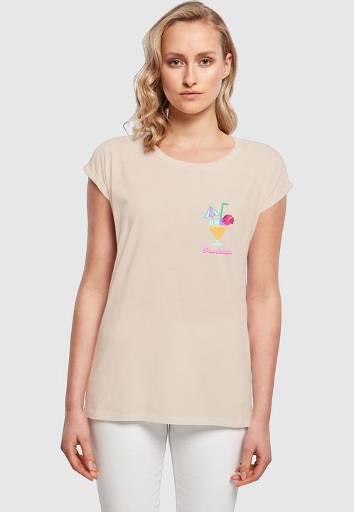 Produktbild Merchcode Ladies Pina Colada Extended Shoulder Tee - 113663 (S)