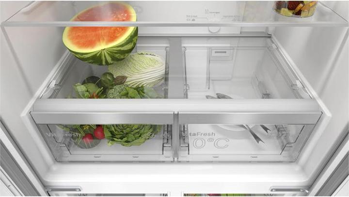 Actual product image Bosch Hausgeräte Series 4, multi-door fridge-freezer, glass front, 189.5 x 85.5 cm, black, KMC85LBEA (547 l)