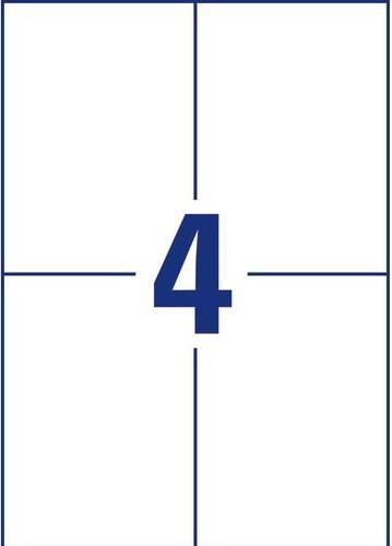 Productafbeelding Avery AVZ L8013-10 Antimicrobiële Etiketten 105x148mm transparant