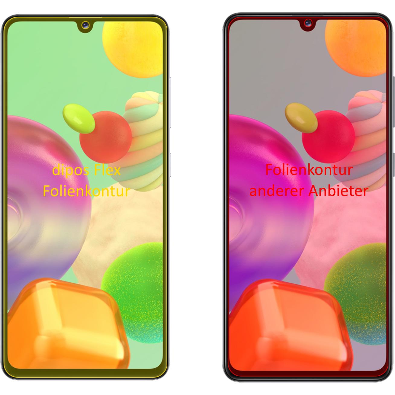 Thumbnail - Dipos Displayschutzfolie Full-Cover 3D (2 Stück, Samsung Galaxy A41), Smartphone Schutzfolie, Transparent