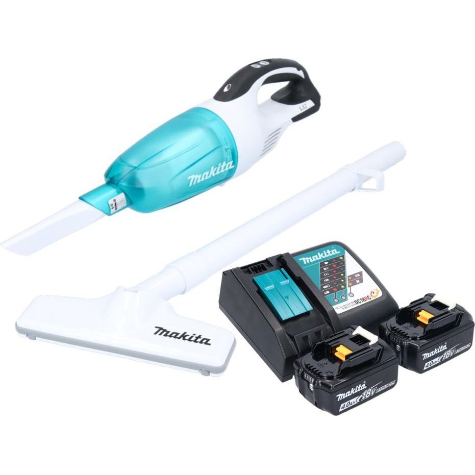 Thumbnail - Makita DCL 181 FRMWX Akku Staubsauger 18 V 53 mbar 0,65 L + 2x Akku 4,0 Ah + Ladegerät, Staubsauger