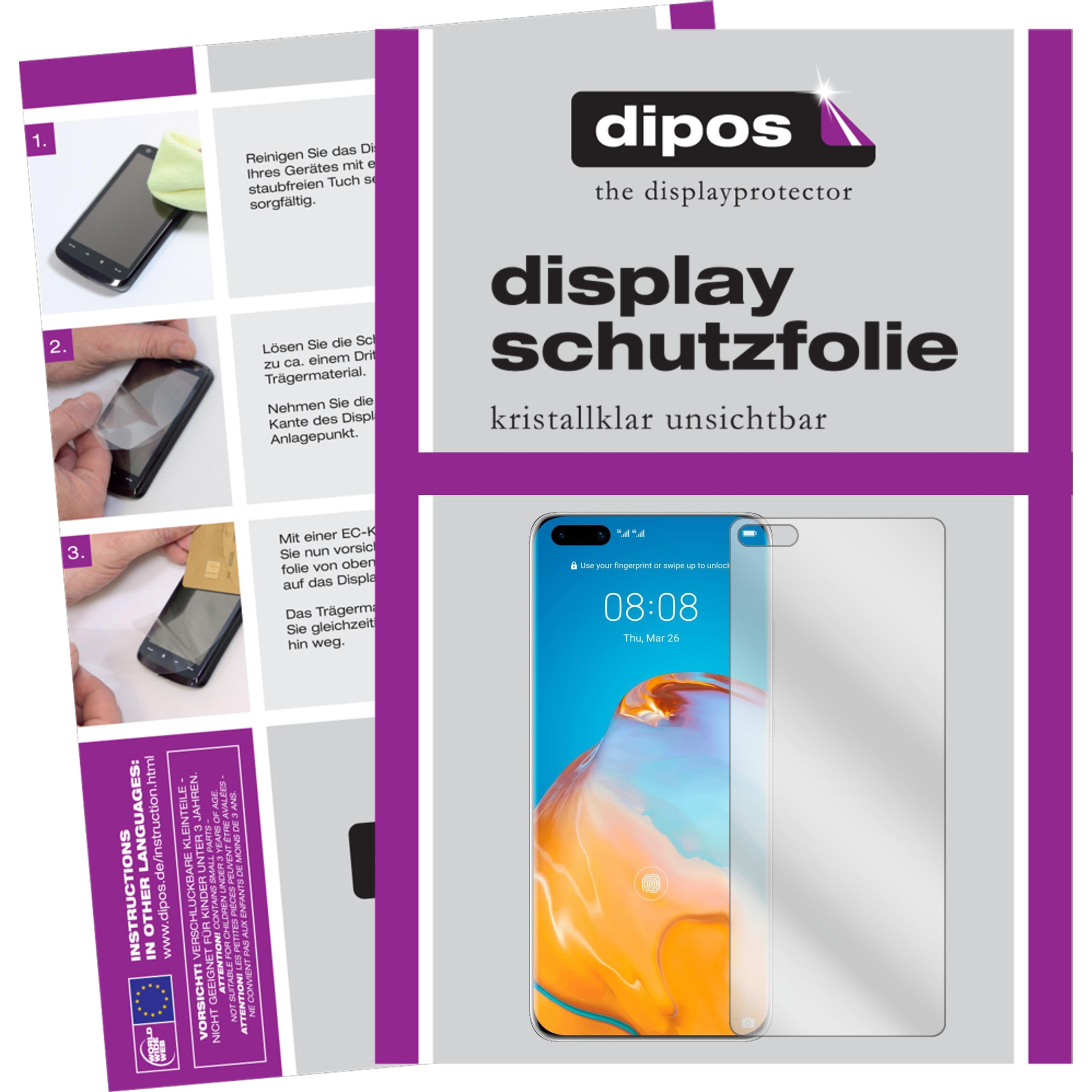 Dipos Displayschutzfolie Crystalclear (4 Stück, Huawei P40), Smartphone Schutzfolie, Transparent