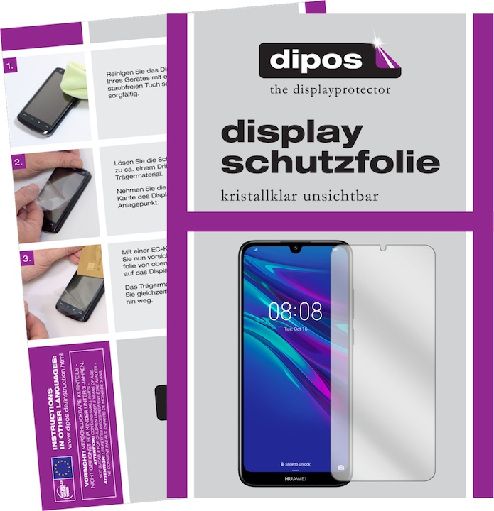 Dipos Displayschutzfolie Crystalclear (6 Stück, Huawei Y6s)