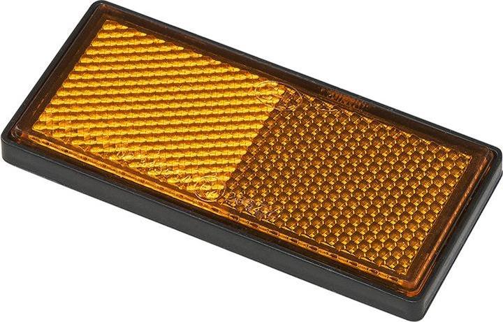 Actual product image ProPlus Reflector orange 85x39mm self-adhesive with base plate 2pcs in blister pack