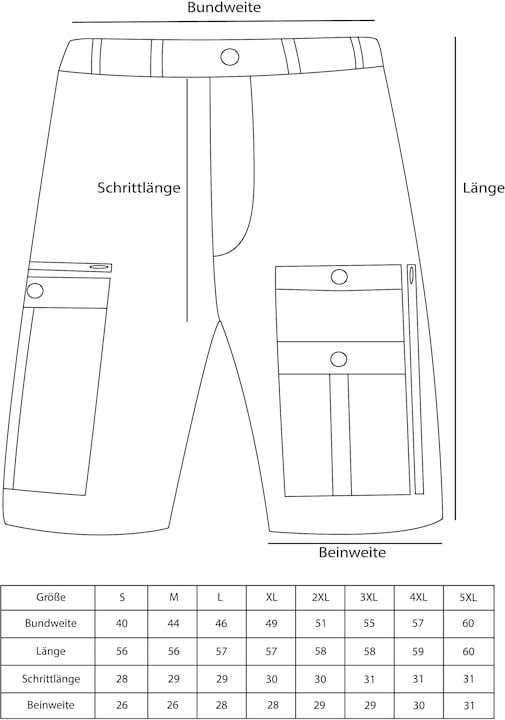 Immagine prodotto Normani Pantaloncini da uomo Ahvaz (4XL)