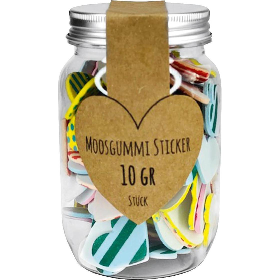 8x Moosgummisticker Herz i.G100St