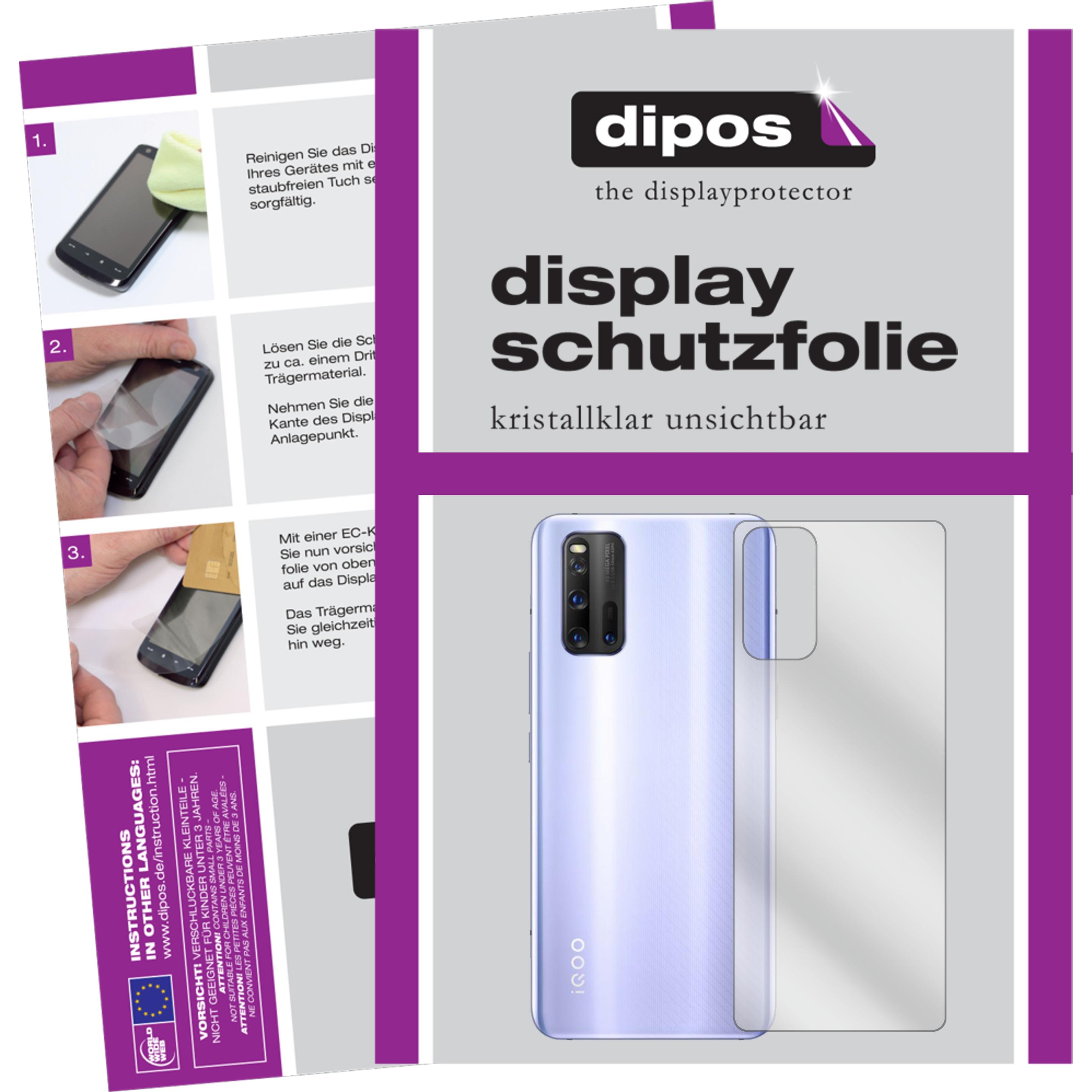 Thumbnail - Dipos Displayschutzfolie Crystalclear (2 Stück, Vivo iQOO 3), Smartphone Schutzfolie, Transparent
