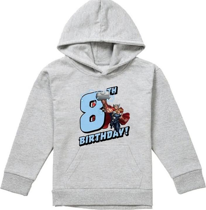 Produktbild Kapuzenpullover meliert 8 Geburtstag (116)