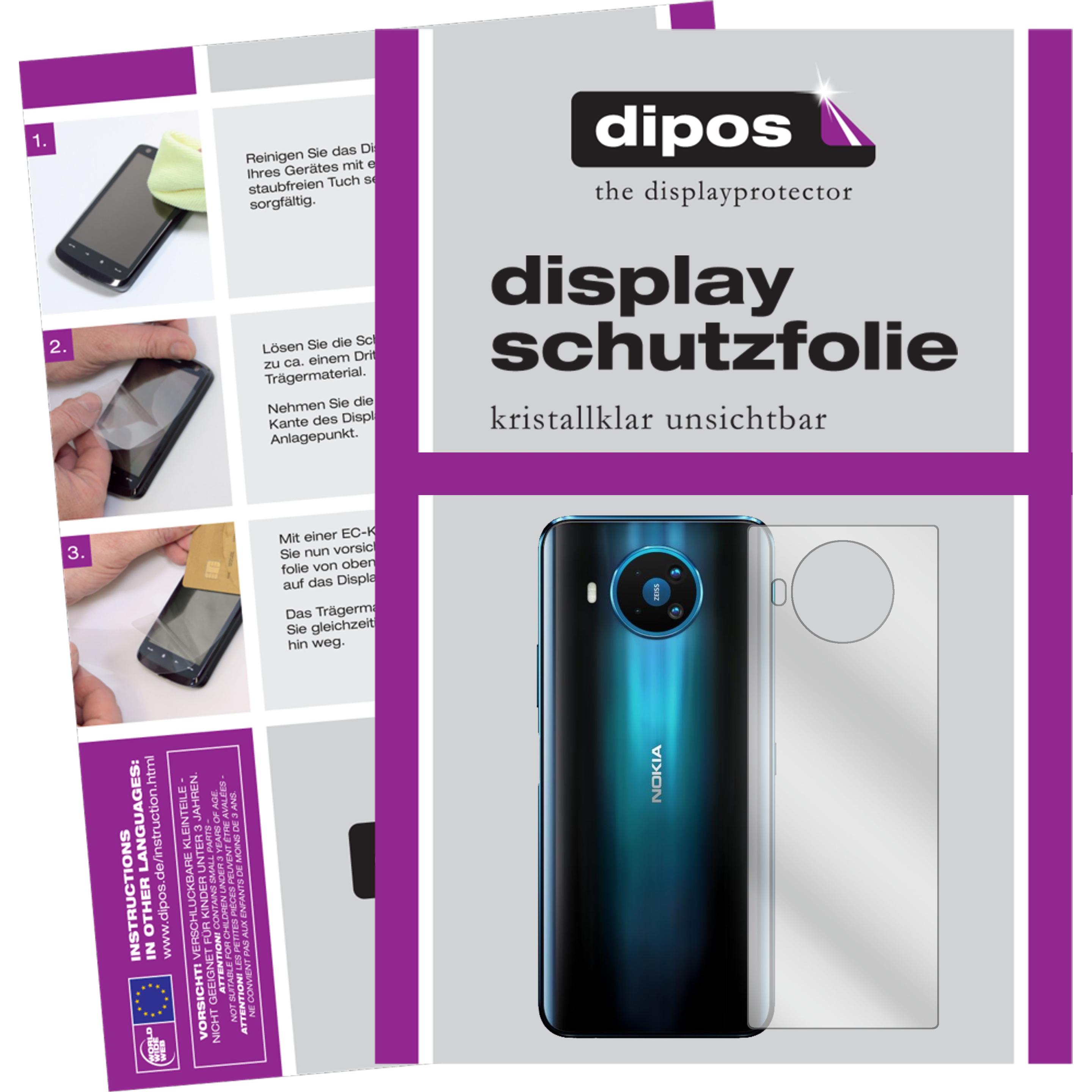 Dipos Displayschutzfolie Crystalclear (2 Stück, Nokia 8.3), Smartphone Schutzfolie, Transparent
