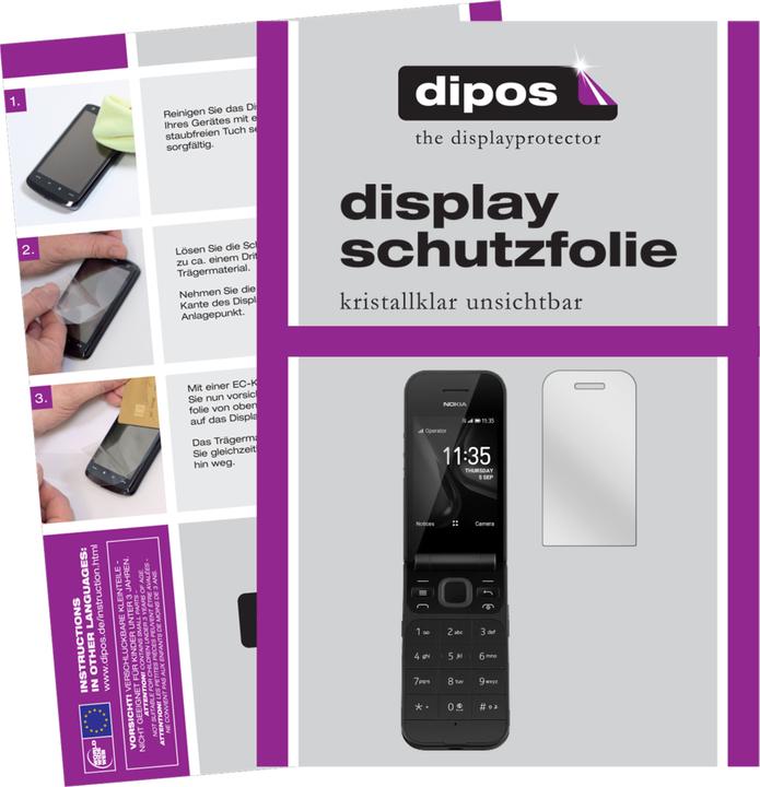 Produktbild Dipos Displayschutzfolie Crystalclear (5 Stück, Nokia 2720 Flip)