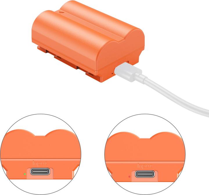 Actual product image SmallRig 4970 NP W235 USB C Rechargeable Camera Battery (Orange) (Camera battery)