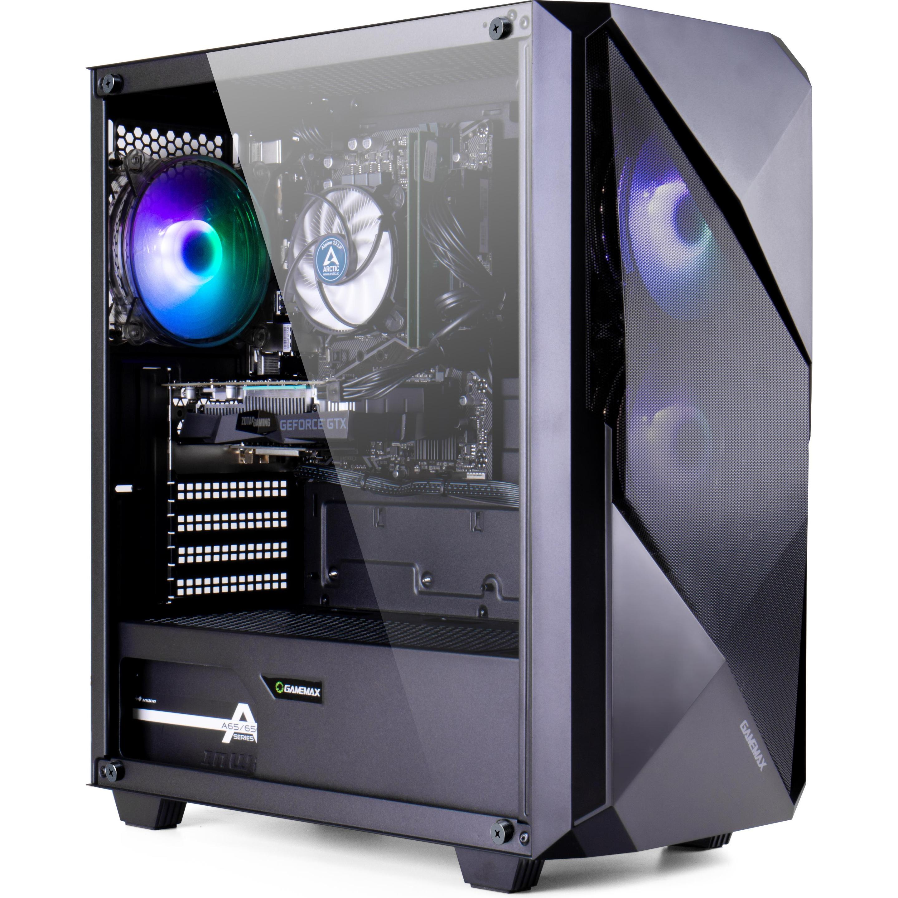 Hyrican MegaDeal Gaming-PC Striker SET2487 7374 + MSI PRO MP273ADE + Maus, Tastatur & Headset (AMD Ryzen 7 5700X, 32 GB,...