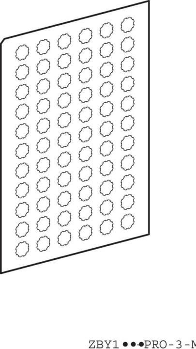 Actual product image Schneider Electric Sheet w. 66 round insert labels, ZBY1147