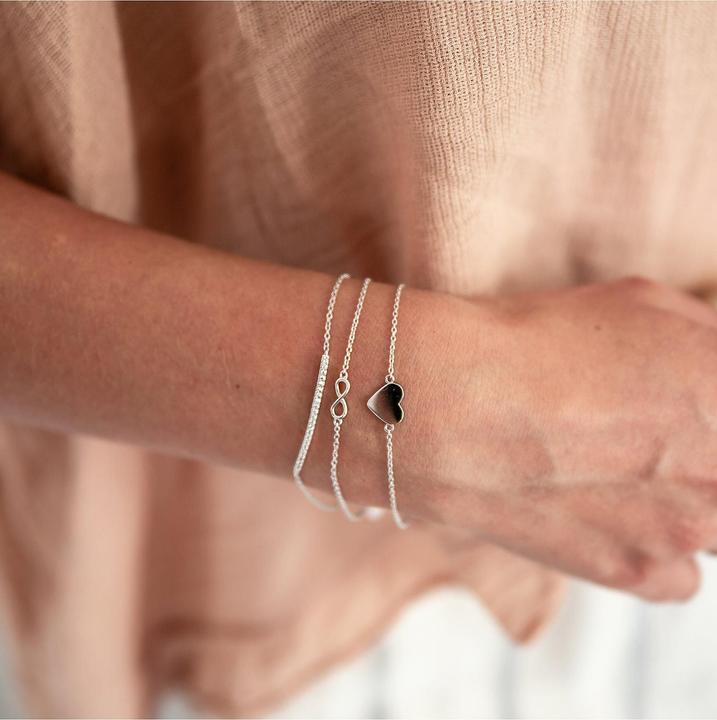 Produktbild Glanzstücke München Damen Infinity Sterling Silber silber 17,0 cm Basislänge + 3,0 cm Verlängerung - 5944 (17 cm, Sterling Silber)