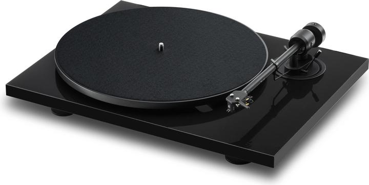 Produktbild Pro-Ject E1.2 + Pick It MM E - Hochglanzschwarz / Plattenspieler / Gurt / Cinch-Kabel 1,23 m (Manuell)