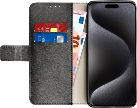 Produktbild Just in Case Pu-Leder Book HÃ¼lle Schwarz Apple iPhone 15 Pro Max (Apple iPhone 15 Pro Max)