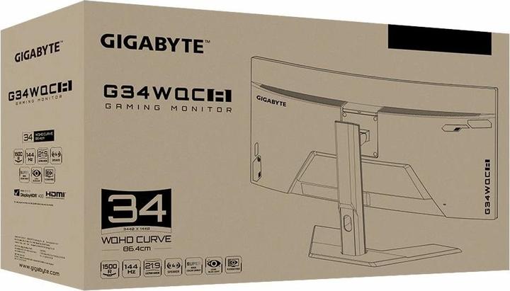 Produktbild Gigabyte G34WQC A (3440 x 1440 Pixel, 34")