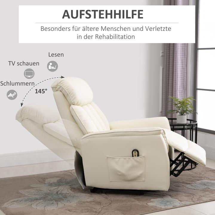 Image du produit Homcom Fauteuil de télévision avec fonction d'élévation