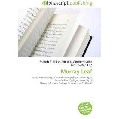 Murray Leaf, Fachbücher von Agnes F. Vandome, Frederic P. Miller, John McBrewster
