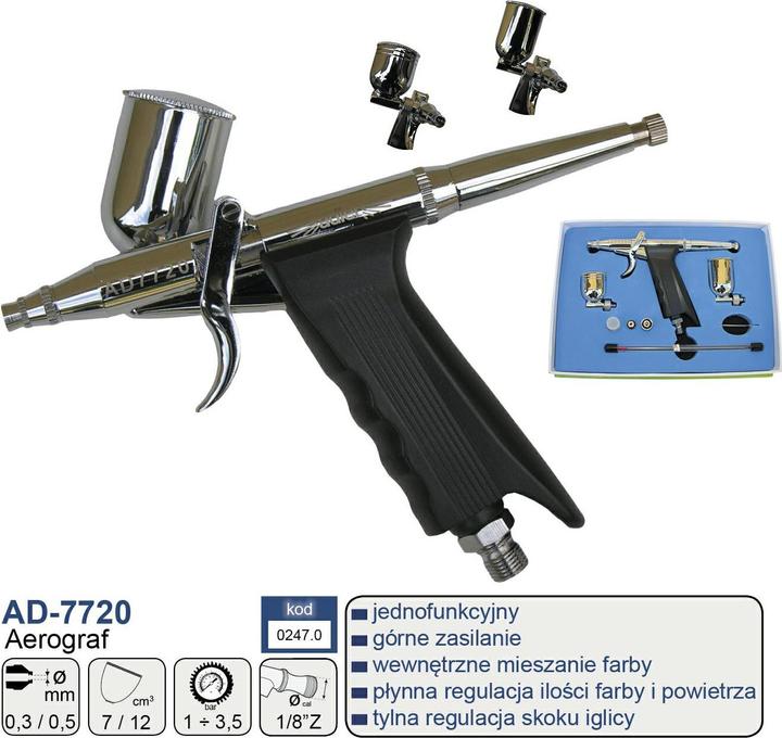 Immagine prodotto Adler AEROGRAF PISTOLETOWY 0,5+0,3 AD-7720