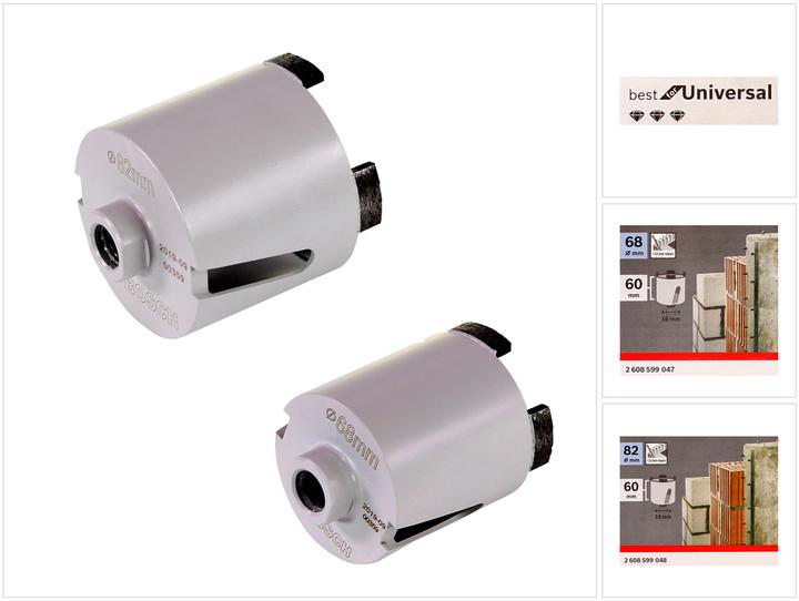 Produktbild Bosch Professional Best for Universal Steckdosen Bohrkrone M16 68mm + 82 mm (68, 82 mm)