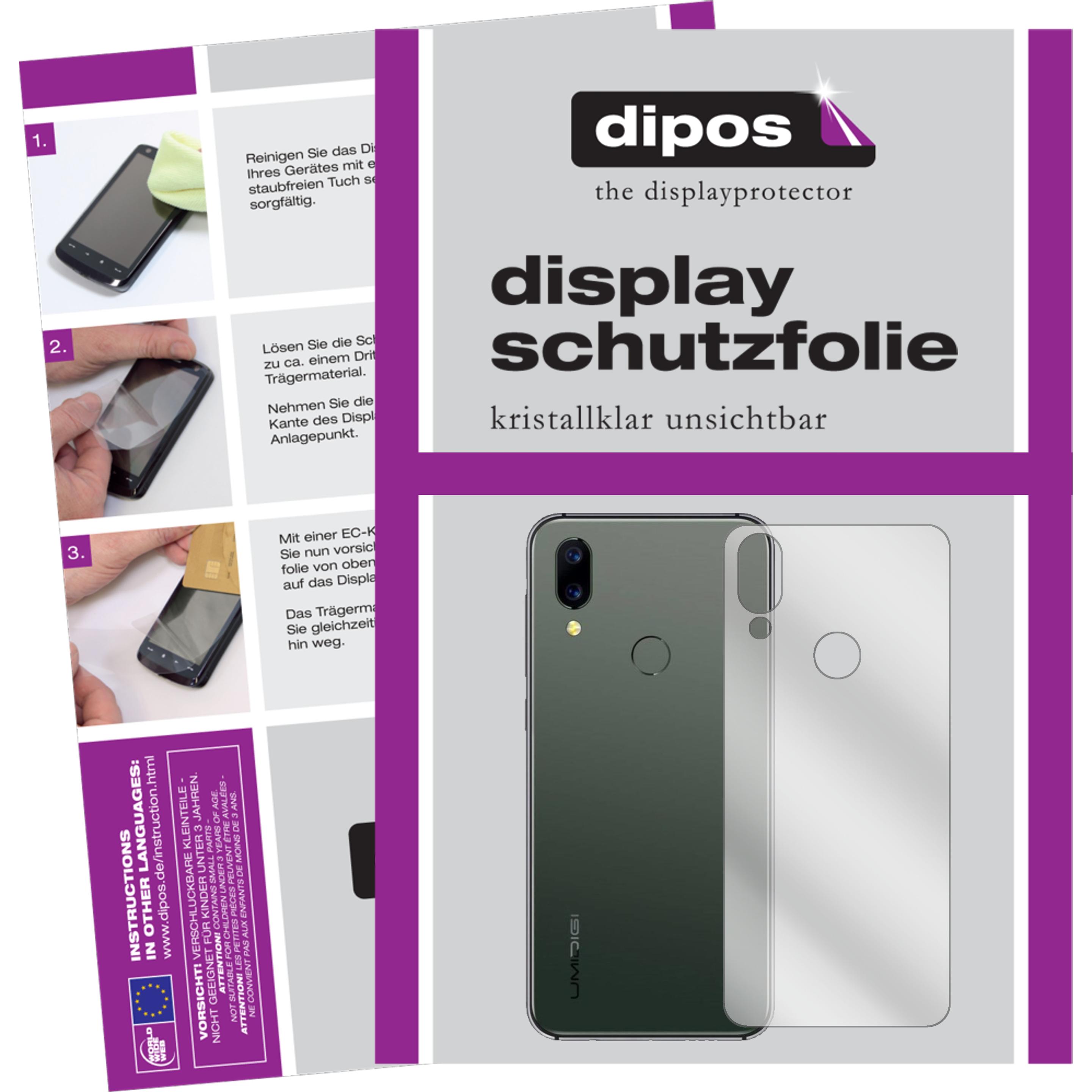 Dipos Displayschutzfolie Crystalclear (2 Stück, Oppo A3s), Smartphone Schutzfolie, Transparent