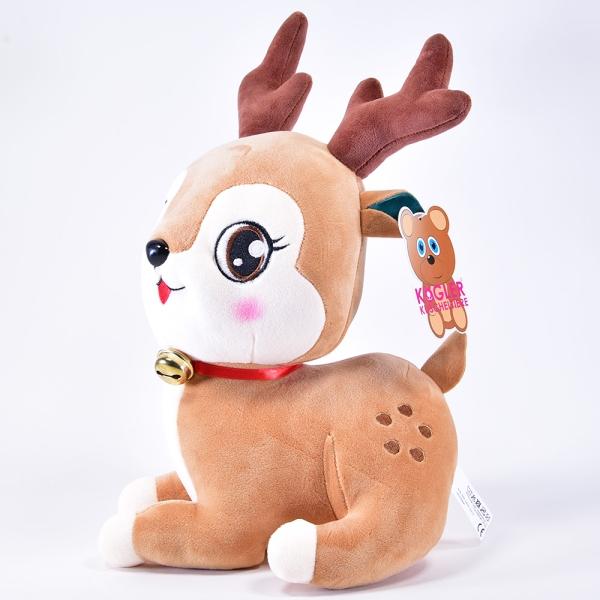 Kögler Weihnachts Plüschtier, Hirsch mit Glöckchen, 35x24x27cm (35 cm)