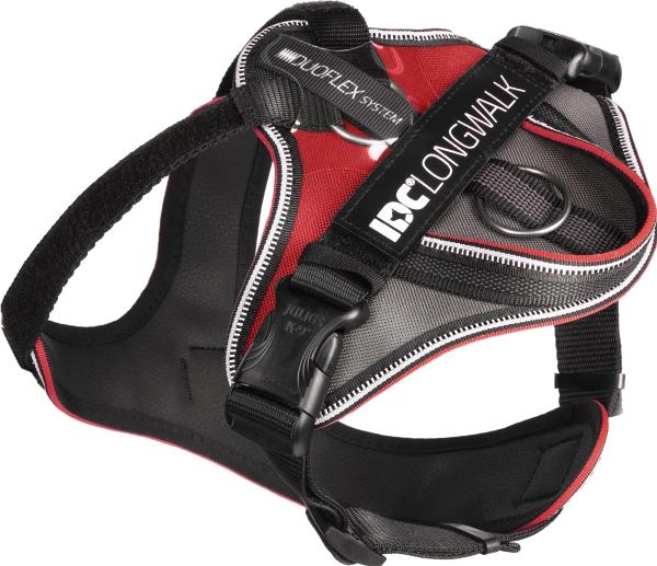 Actual product image Julius-K9 Idc Hondentuig Longwalk Rood / Grijs (L, Dog, General)