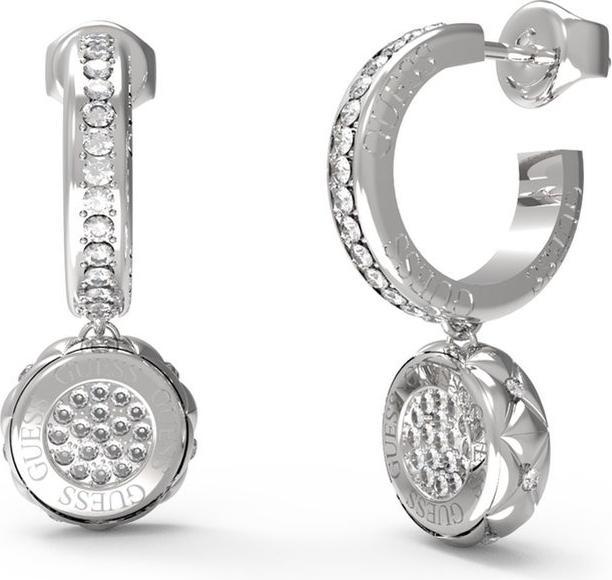 Guess - Stylische Stahlohrringe mit Anhängern Stylish JUBE04596JWRHT/U (Edelstahl)