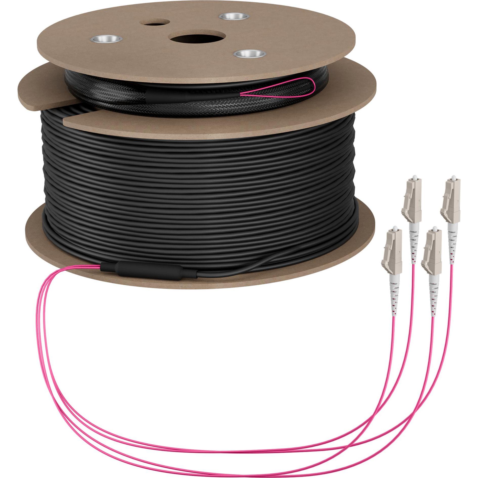 EFB Elektronik Trunkkabel U-DQ ZN BH OM4 4G 1x4 LC-LC 50m Dca LSZH (50 m), Netzwerkkabel