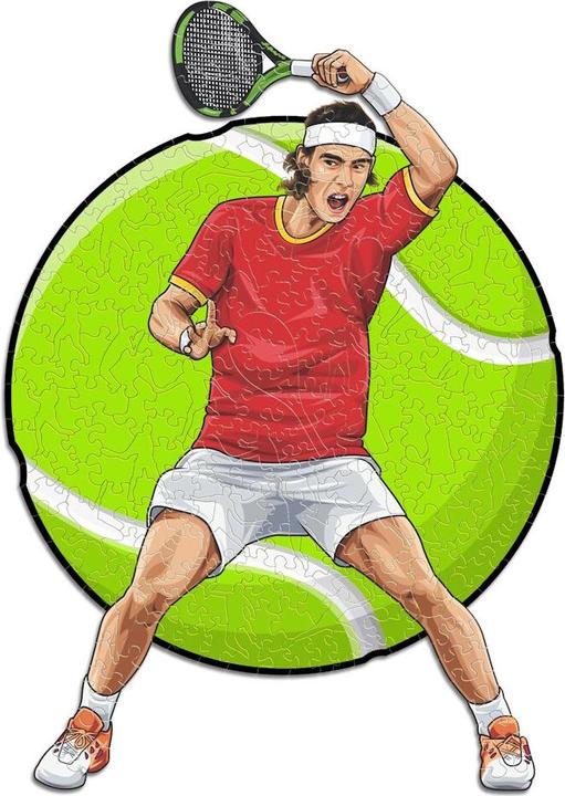 Actual product image Iconic Rafael Nadal - Tennis - Wooden Puzzle Size M (270 pieces) (270 pieces)