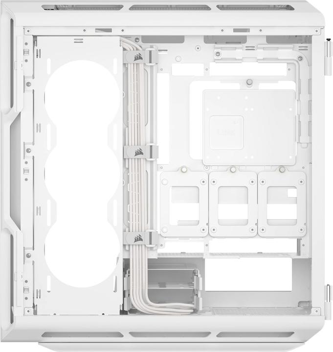 Actual product image Corsair Geh Midi 5000T (Tempered Glass) White (E-ATX, Mini-ITX, ATX, mATX)