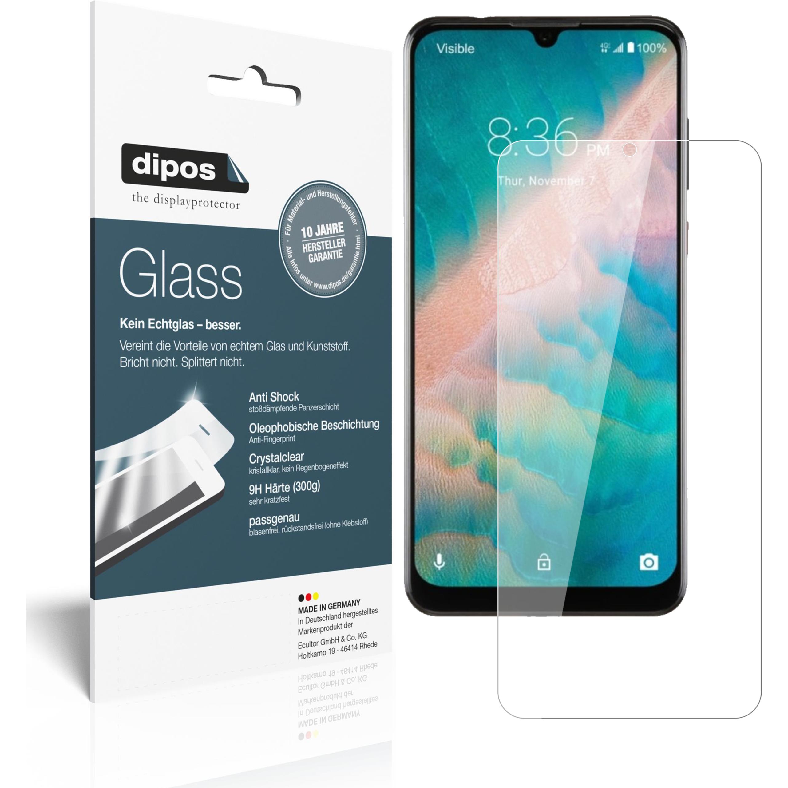 Dipos Displayschutz Anti-Shock (1 Stück, ZTE Blade 10 Prime), Smartphone Schutzfolie, Transparent