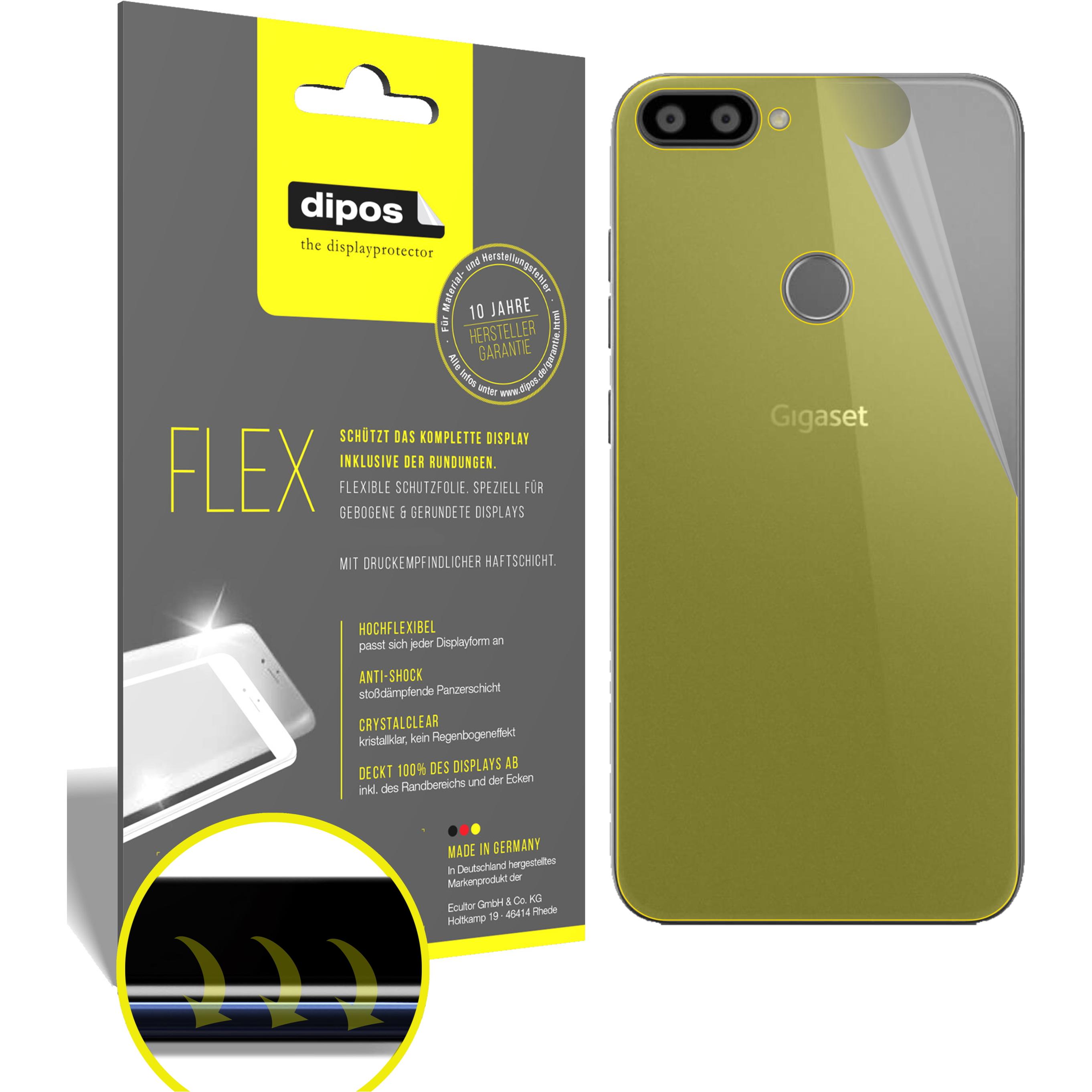 Dipos Displayschutzfolie Full-Cover 3D (3 Stück, Gigaset GS195), Smartphone Schutzfolie, Transparent