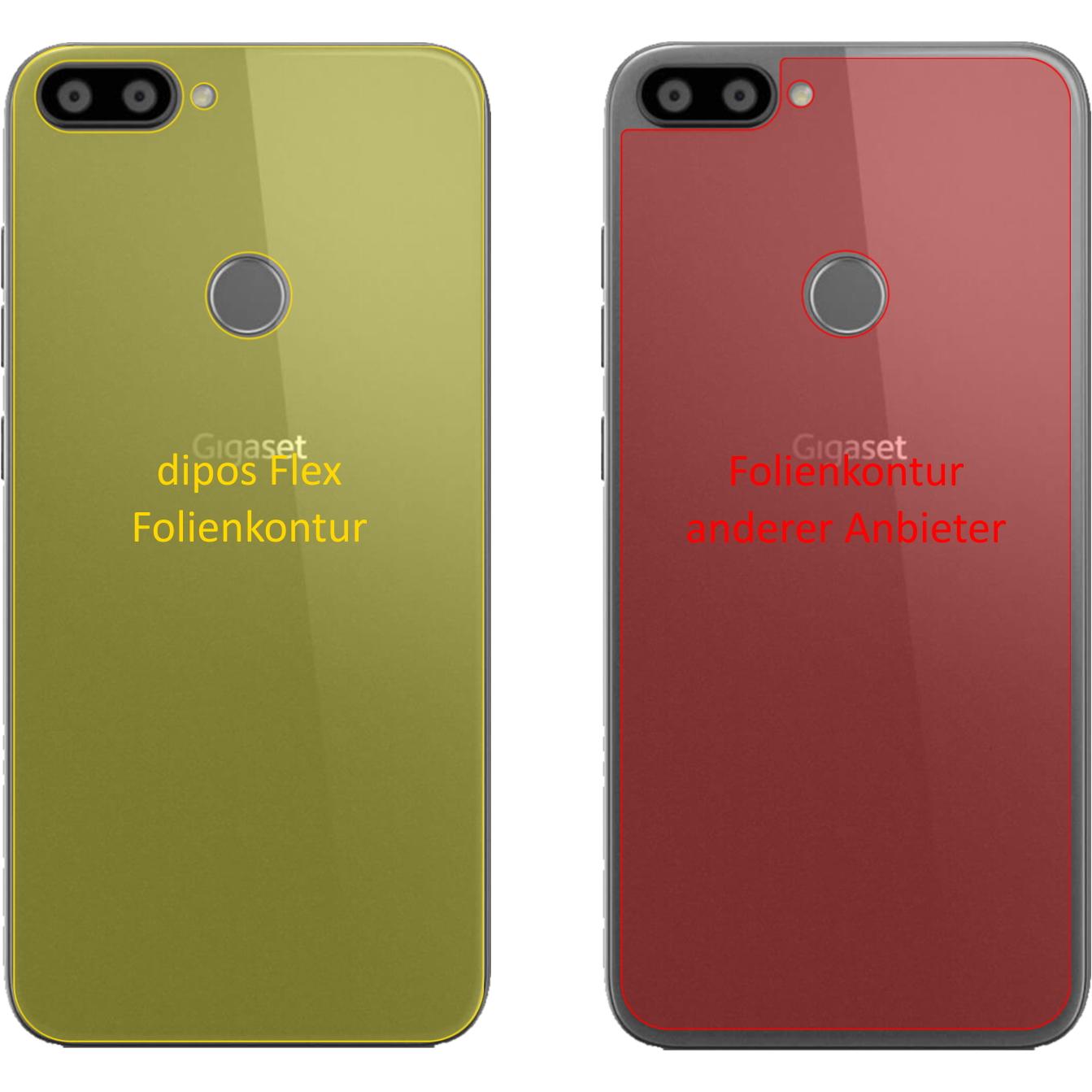 Thumbnail - Dipos Displayschutzfolie Full-Cover 3D (3 Stück, Gigaset GS195), Smartphone Schutzfolie, Transparent